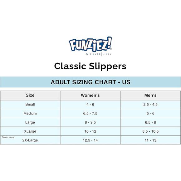 Funziez Fuzzy Dog Slippers Unisex Animal Print Cozy Winter Footwear SZ M - Picture 3 of 11